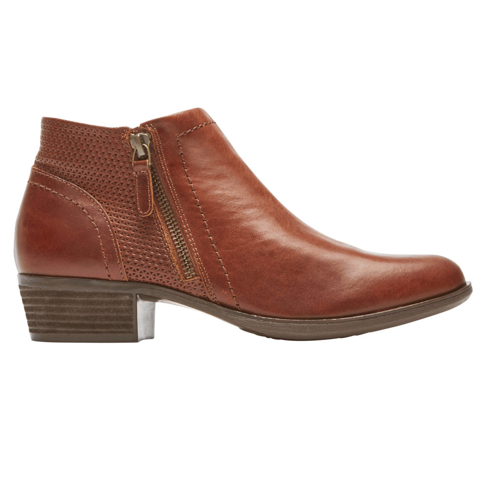 Booties Rockport Mulher Marrom - Cobb Hill Oliana - 38561FLWE